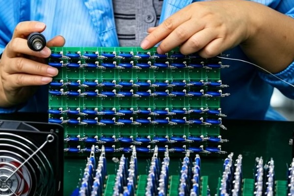 VoltCircuits PCB assembly services featuring SMT, through-hole assembly, BGA assembly, and PCB inspection.